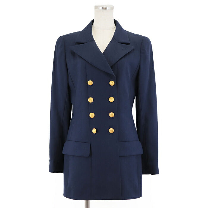 Chanel Wool Double Breasted Tailored Jacket 96A