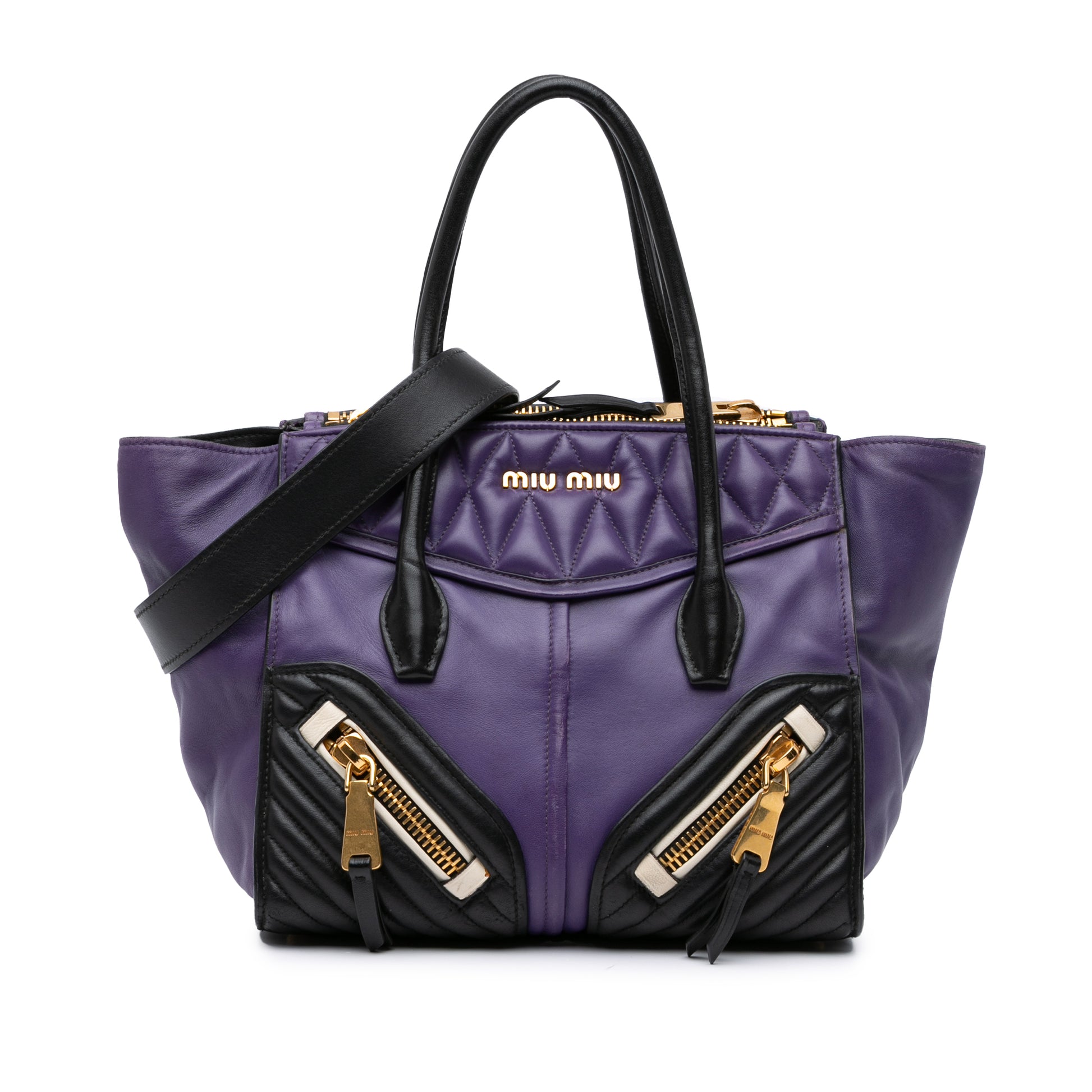 Miu Miu Small Nappa Biker Satchel
