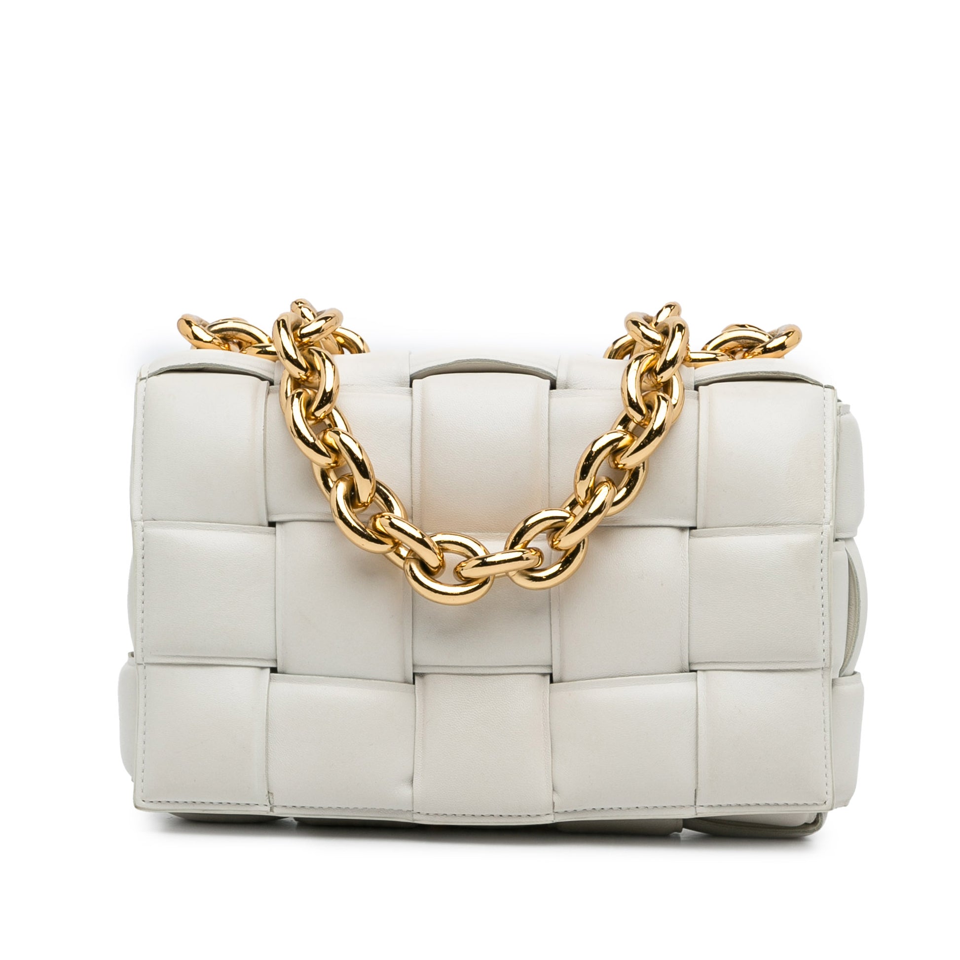 Bottega Veneta Nappa Intrecciato Padded Chain Cassette Satchel