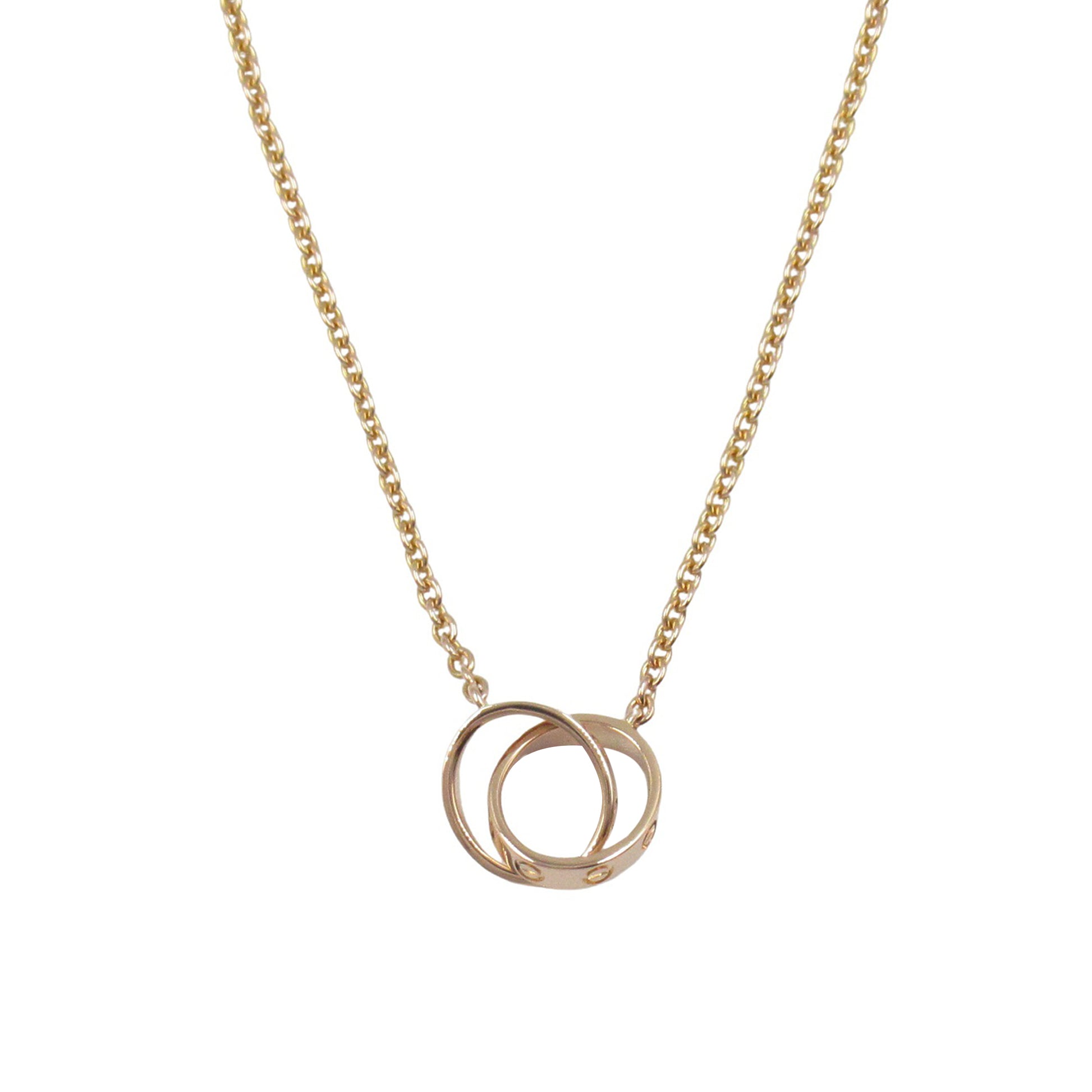 Cartier 18K Rose Gold Baby Love Necklace