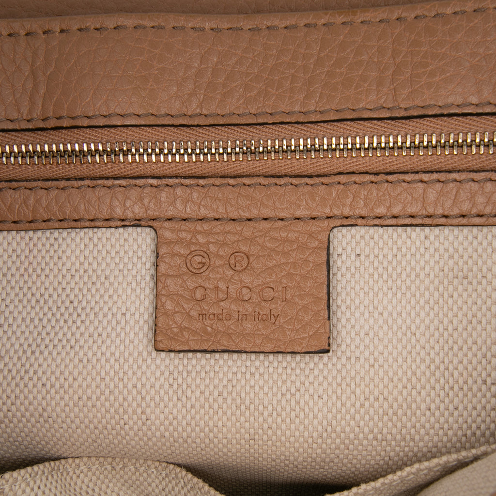 Gucci Medium Leather Soho Chain Flap Crossbody