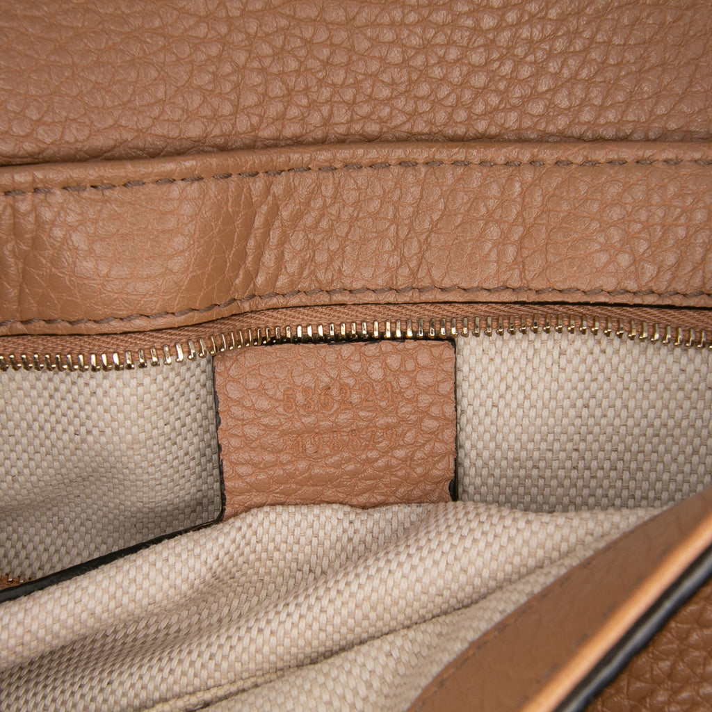 Gucci Medium Leather Soho Chain Flap Crossbody