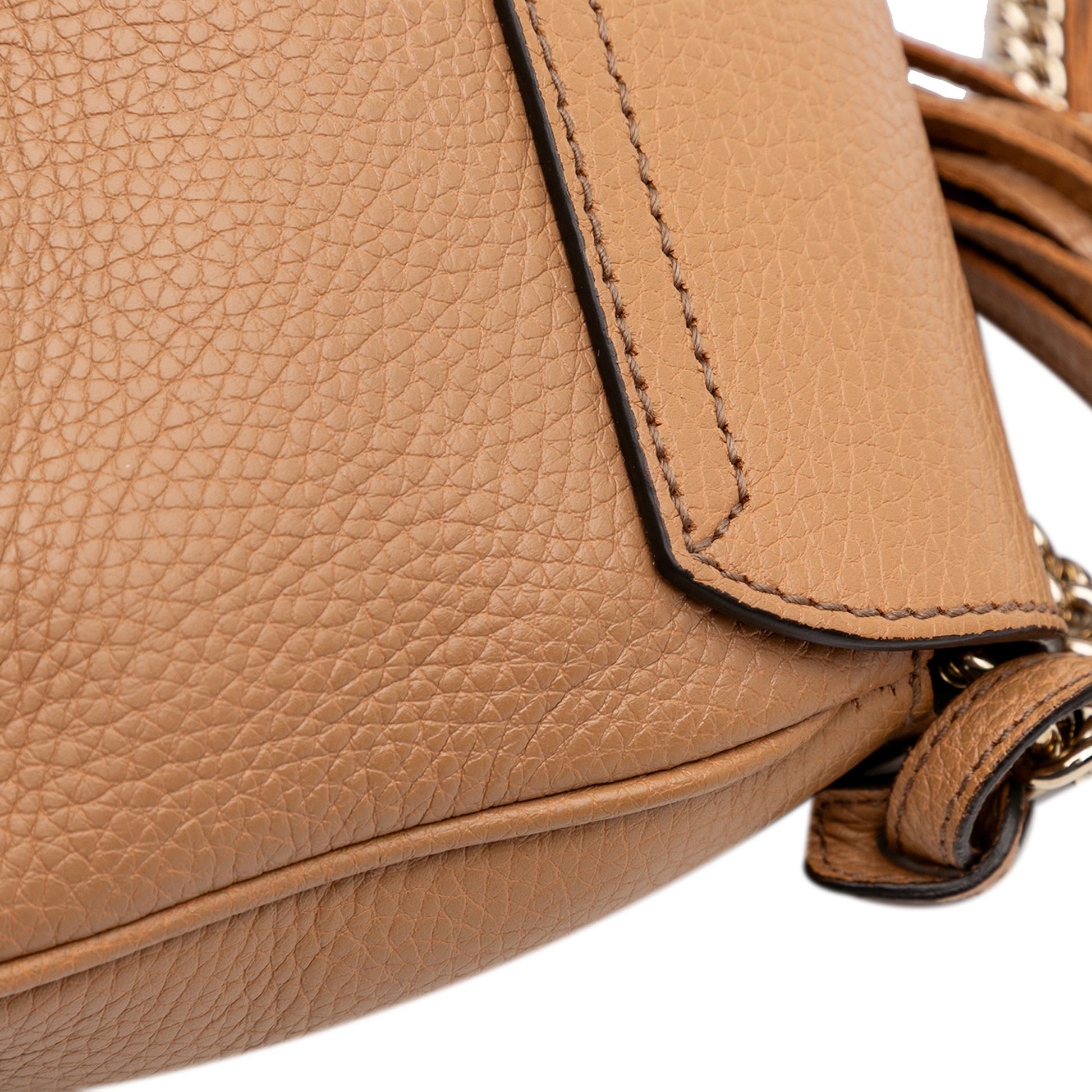 Gucci Medium Leather Soho Chain Flap Crossbody