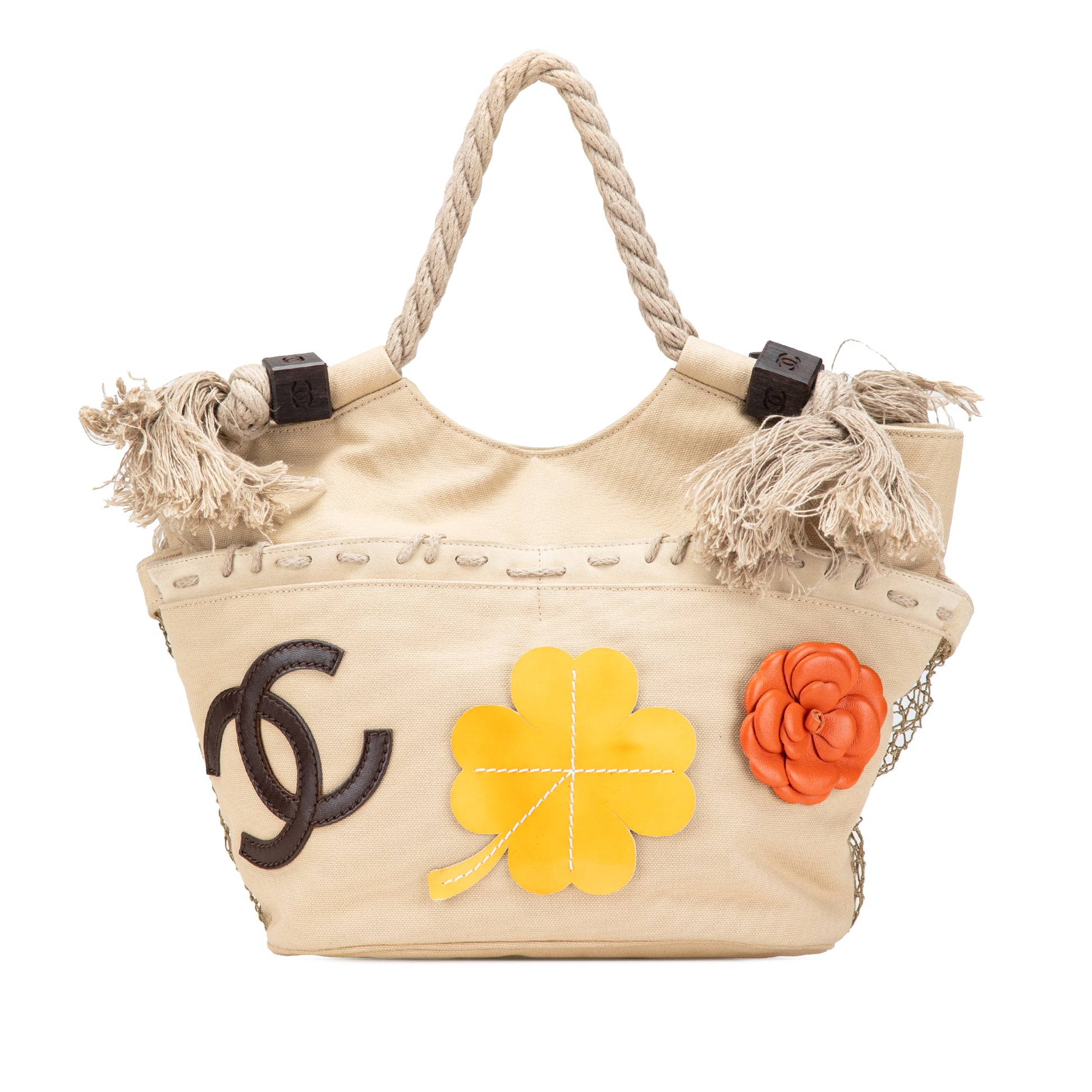 Chanel Canvas Cruise Rope Cabas Tote