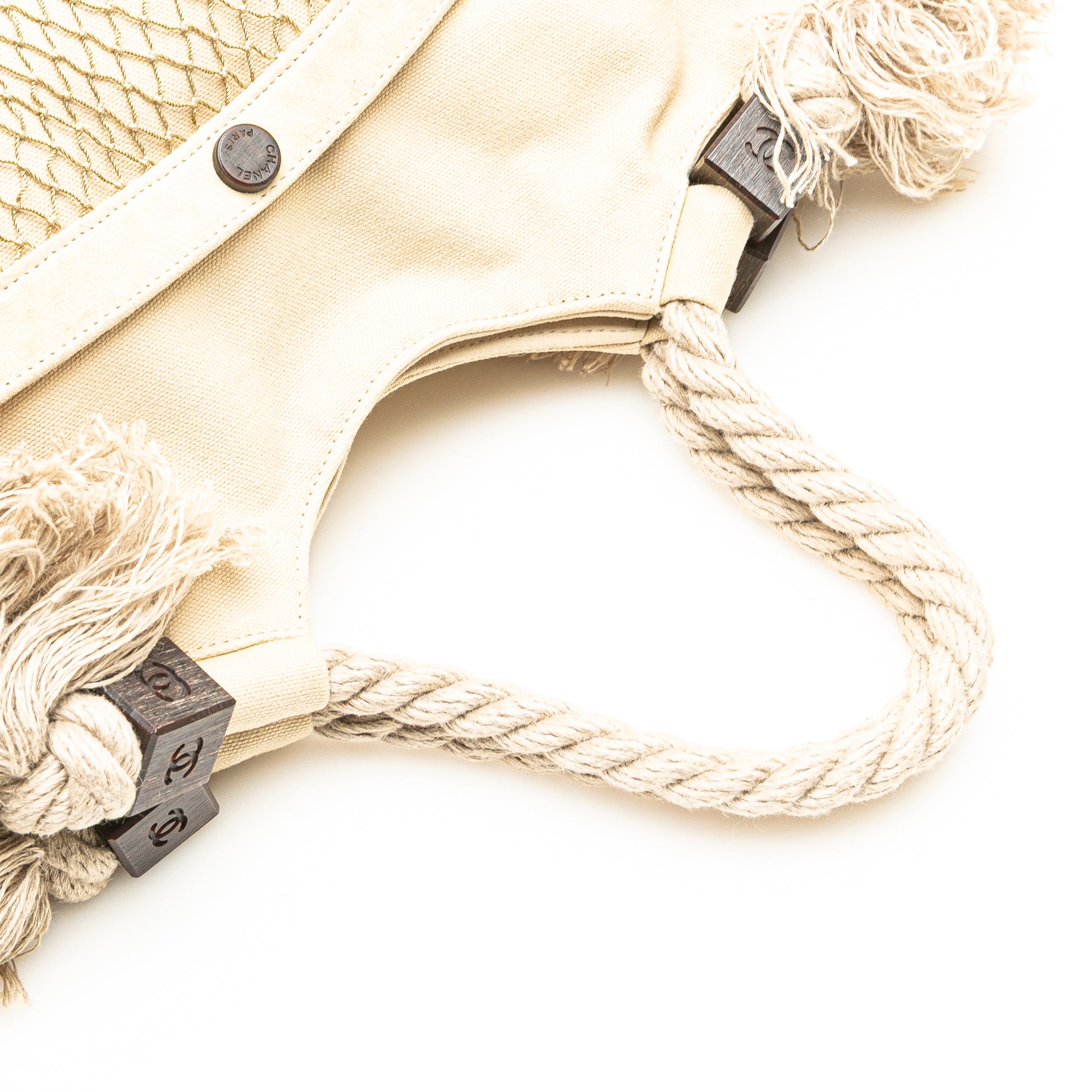 Chanel Canvas Cruise Rope Cabas Tote