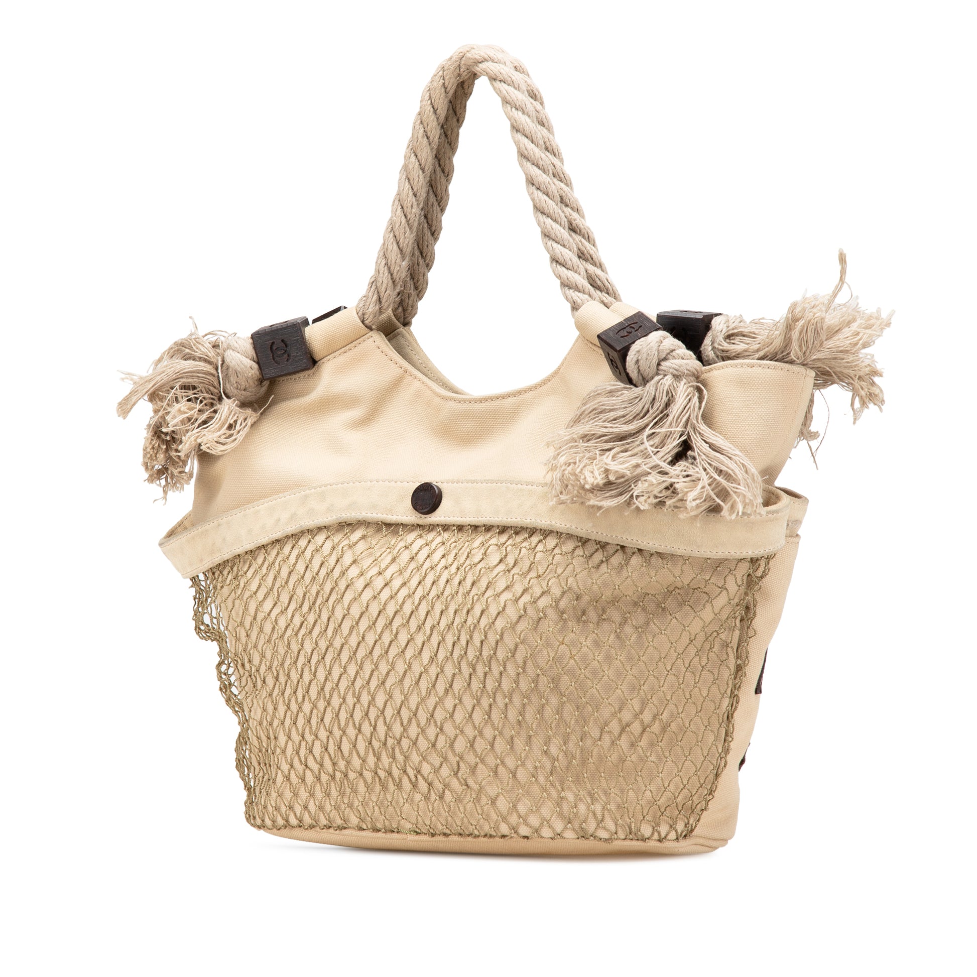 Chanel Canvas Cruise Rope Cabas Tote