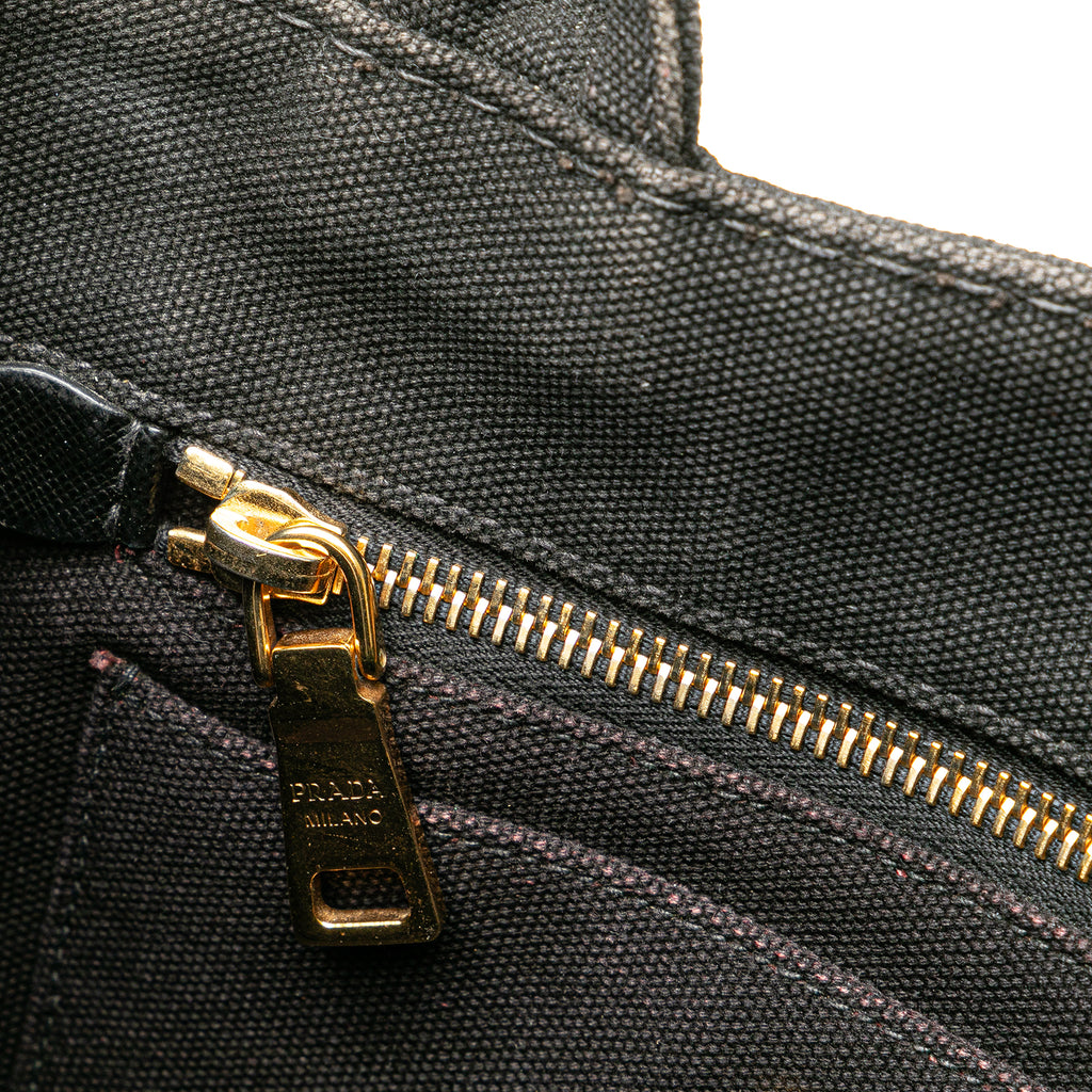 Prada Small Canvas Canapa Logo Satchel