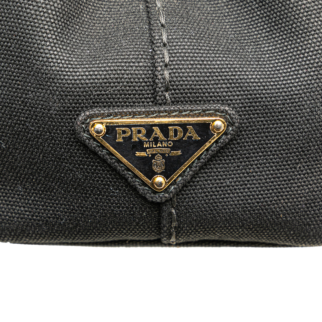 Prada Small Canvas Canapa Logo Satchel