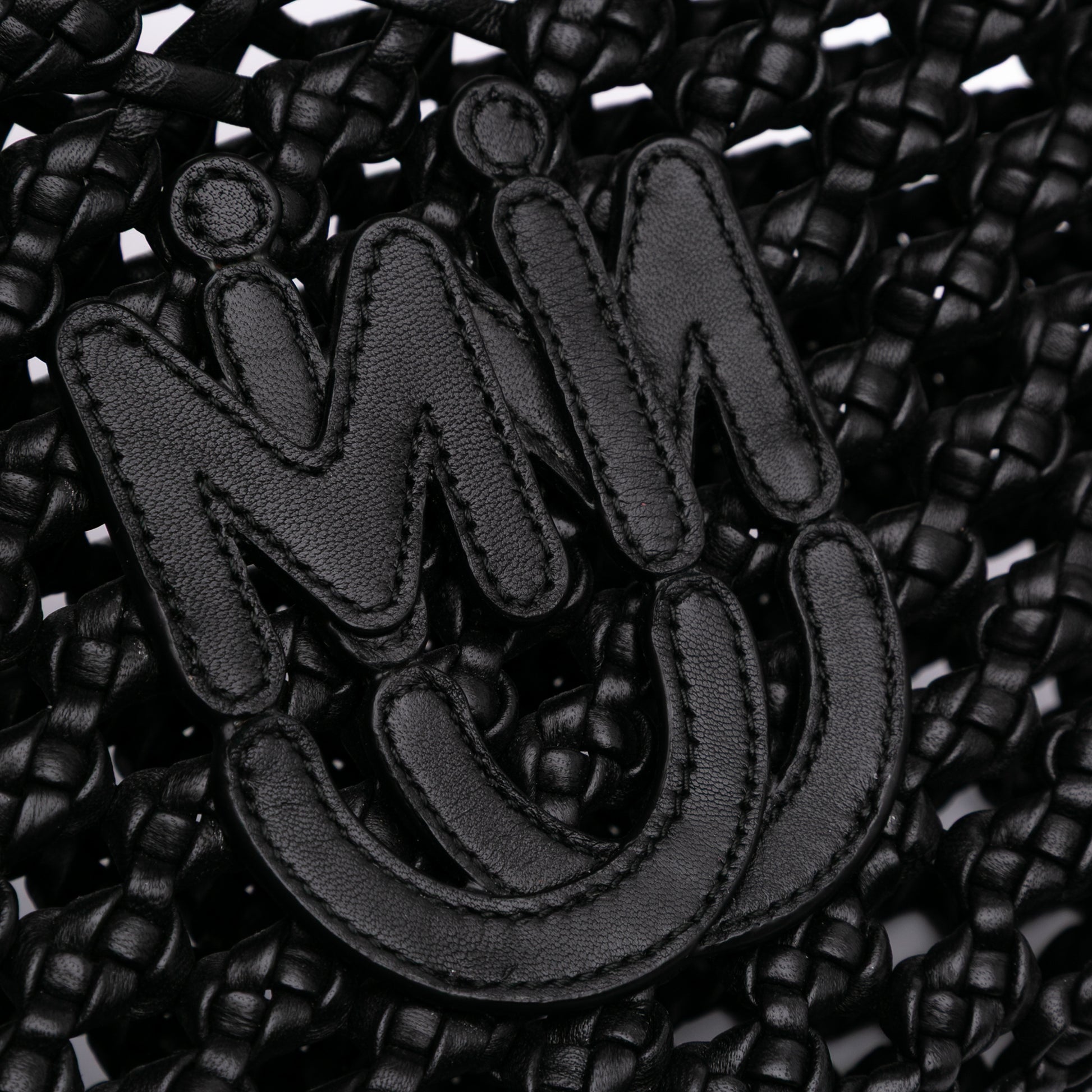 Miu Miu Nappa Macrame Bucket Bag