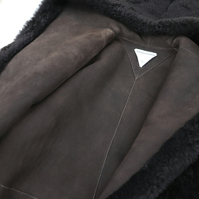 Bottega Veneta Shearling Belted Long Coat