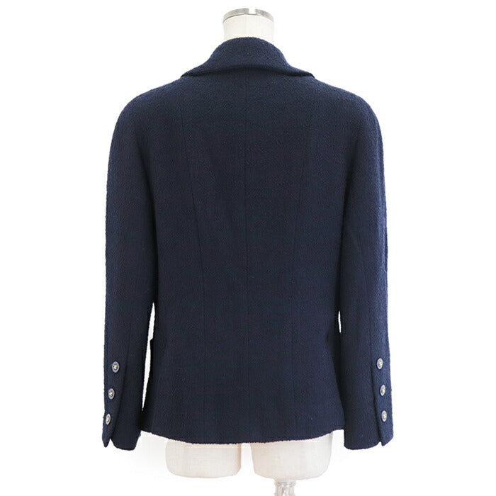 Chanel Button Peaked Lapel Side Vents Jacket 94P