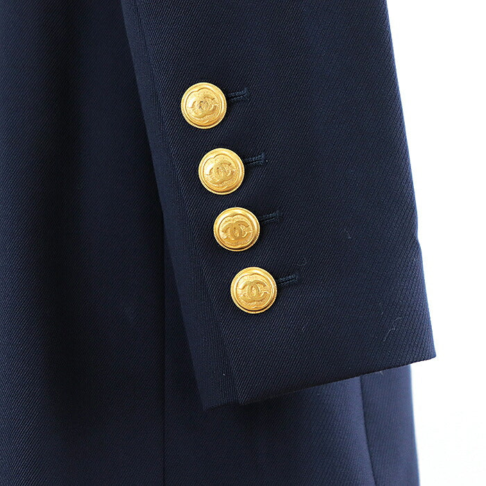 Chanel Wool Double Breasted Tailored Jacket 96A