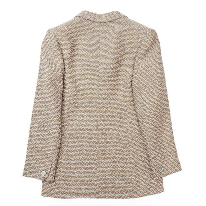 Chanel Beige Embroidered Wool Jacket 98P