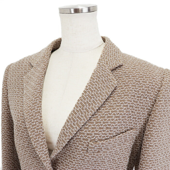 Chanel Beige Embroidered Wool Jacket 98P
