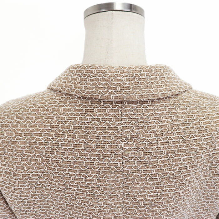 Chanel Beige Embroidered Wool Jacket 98P