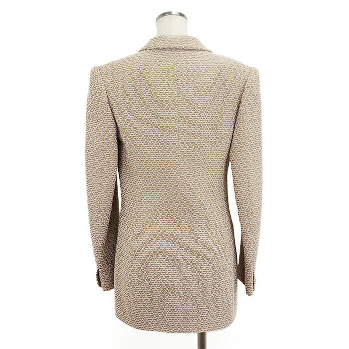 Chanel Beige Embroidered Wool Jacket 98P
