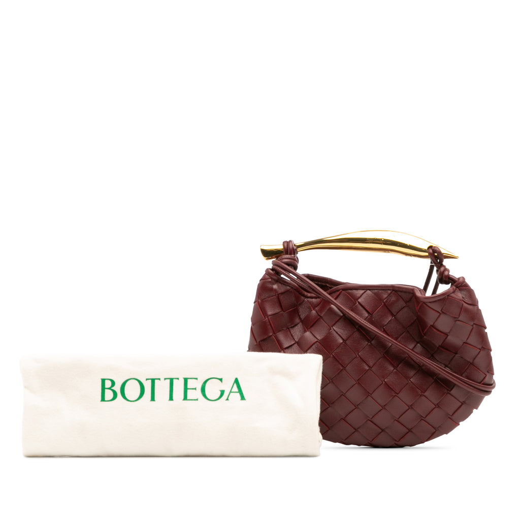 Bottega Veneta Baby Lambskin Intrecciato Sardine