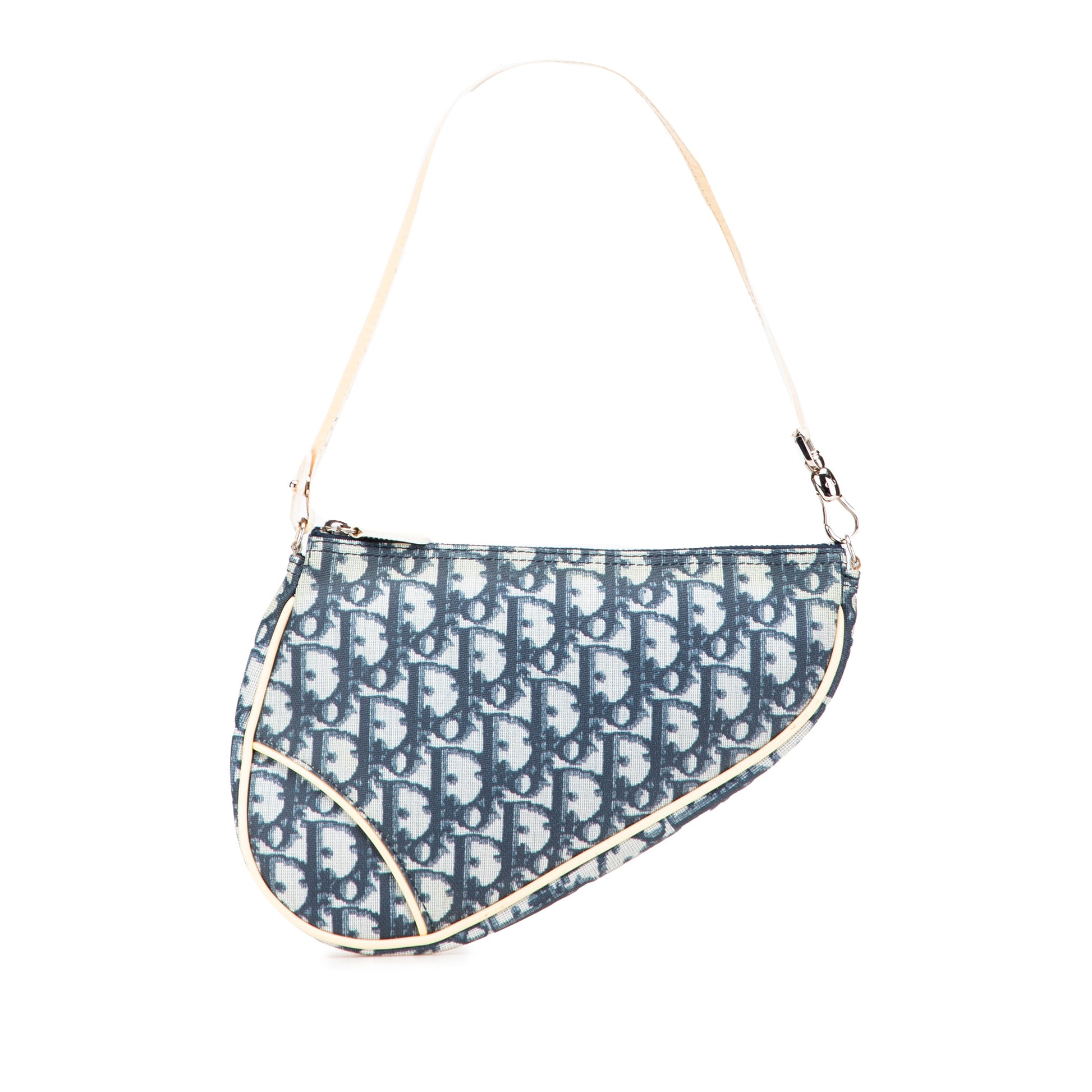 Dior Mini Diorissimo Canvas Saddle Pochette