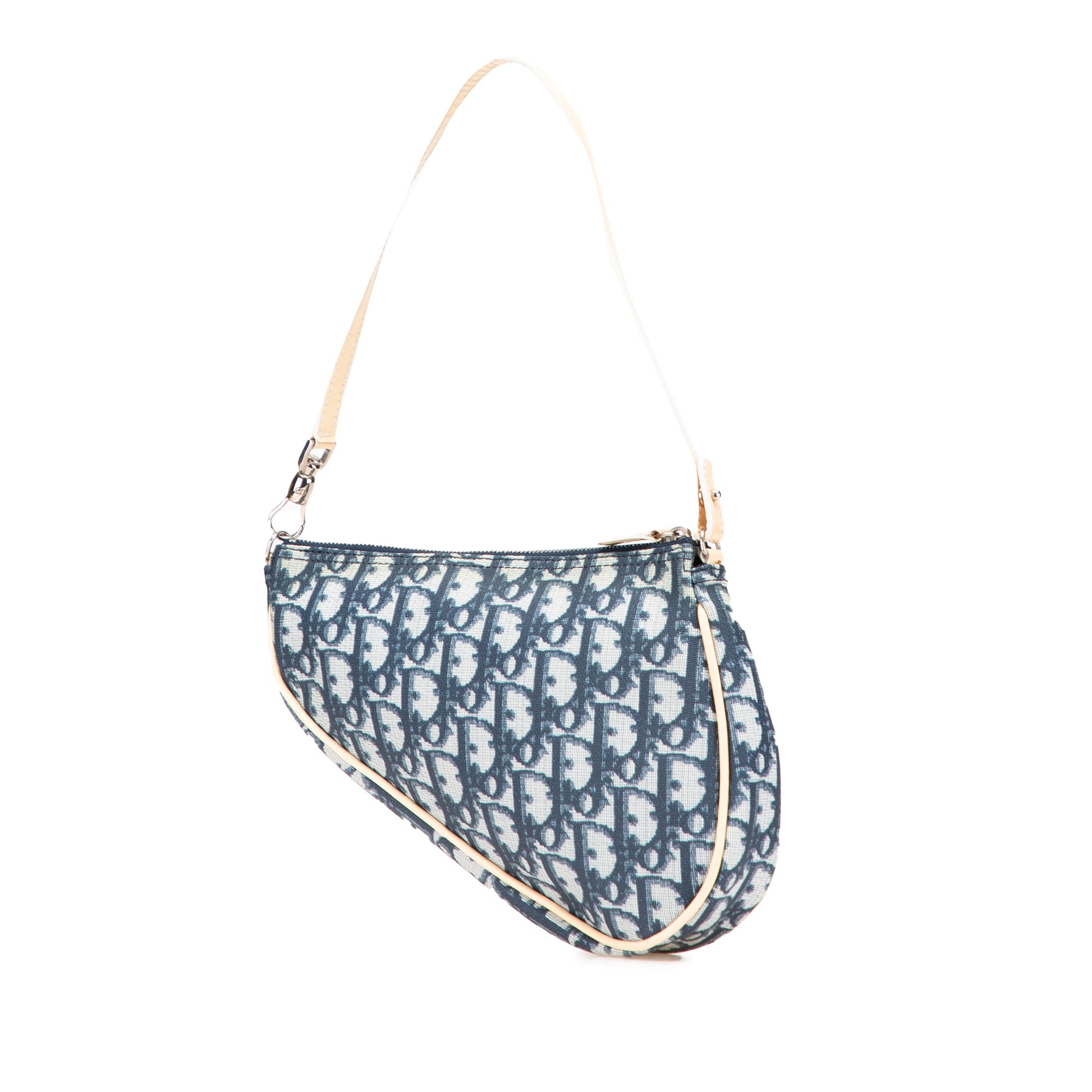 Dior Mini Diorissimo Canvas Saddle Pochette