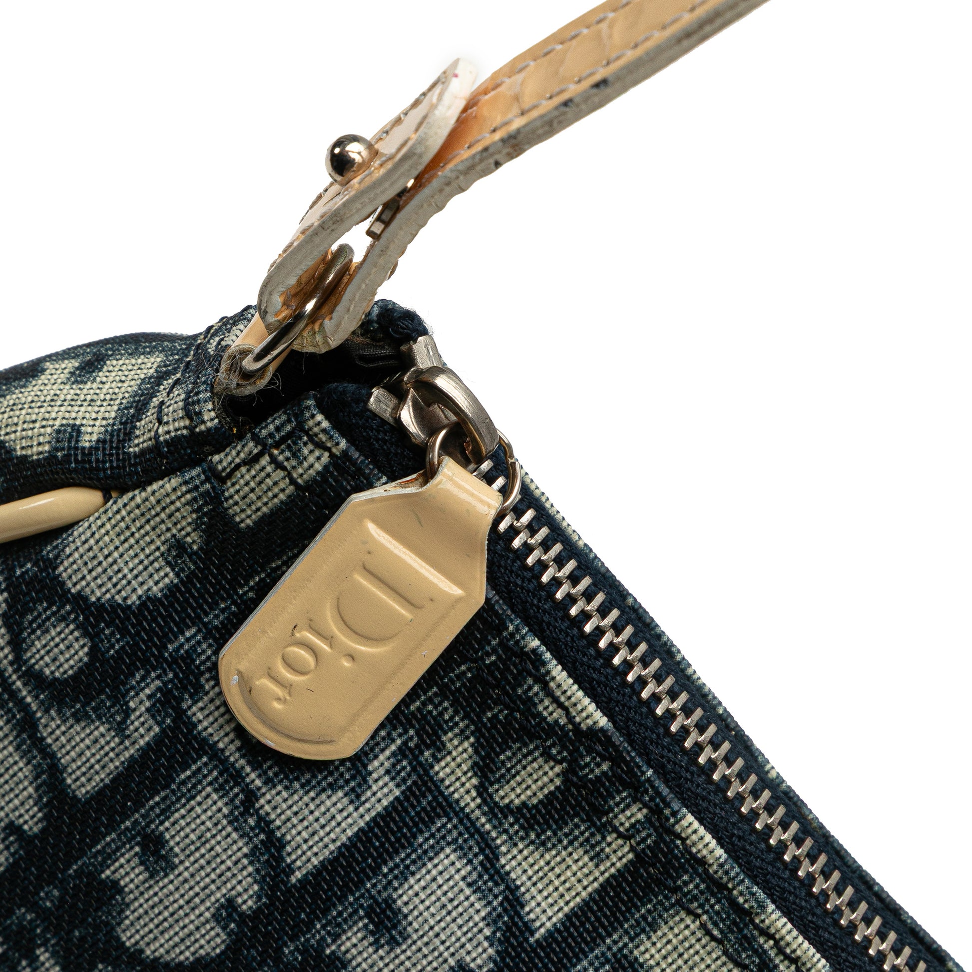 Dior Mini Diorissimo Canvas Saddle Pochette