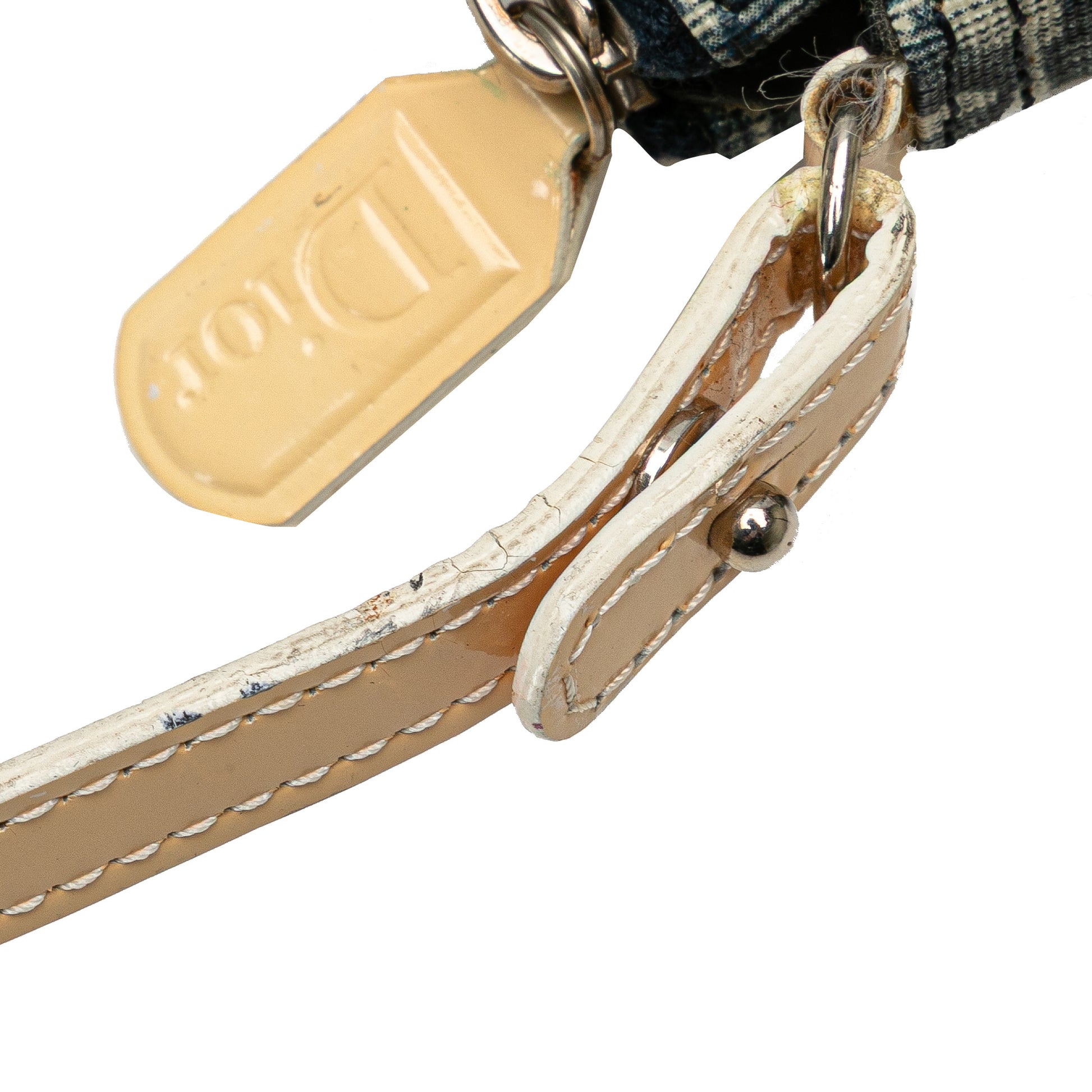 Dior Mini Diorissimo Canvas Saddle Pochette