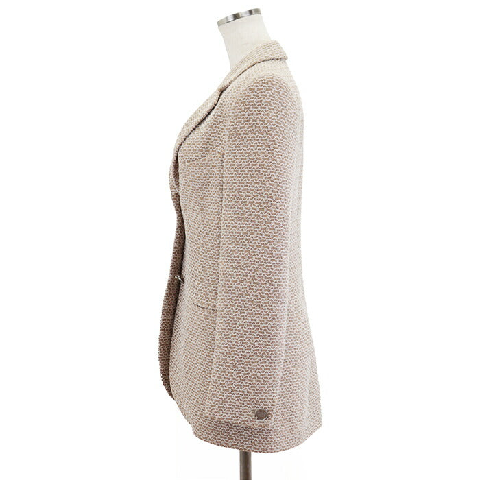 Chanel Beige Embroidered Wool Jacket 98P