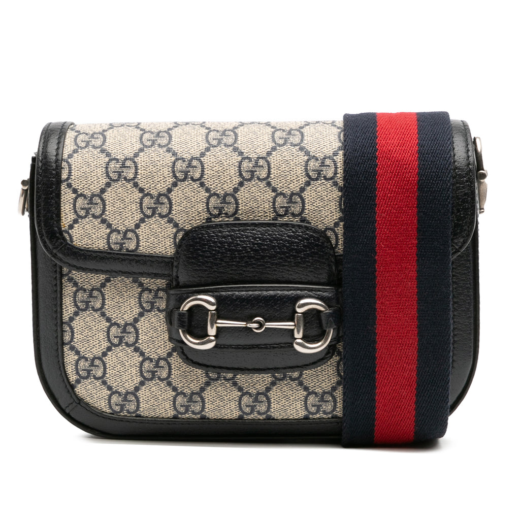Gucci Small GG Supreme Horsebit 1955 Crossbody