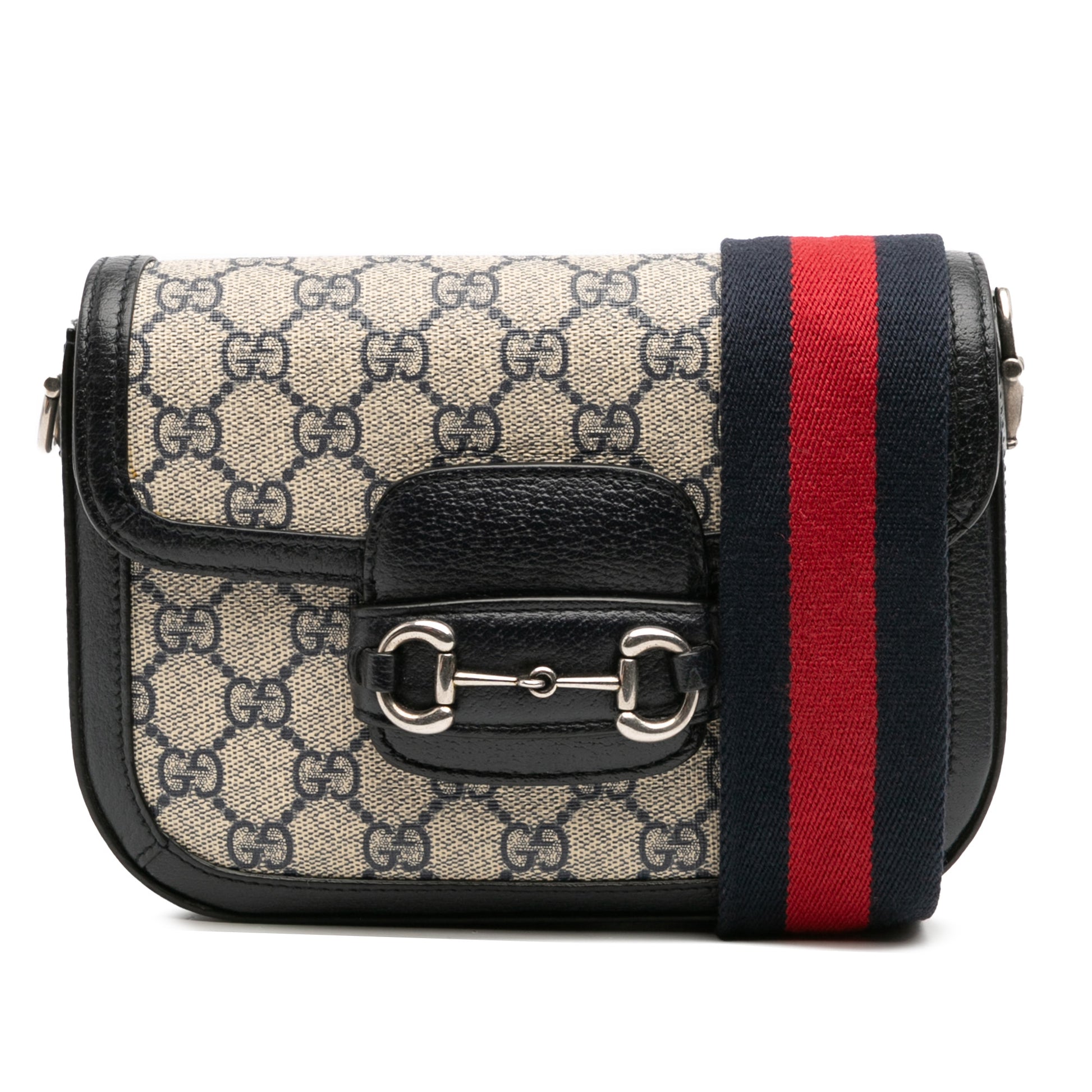 Gucci Small GG Supreme Horsebit 1955 Crossbody