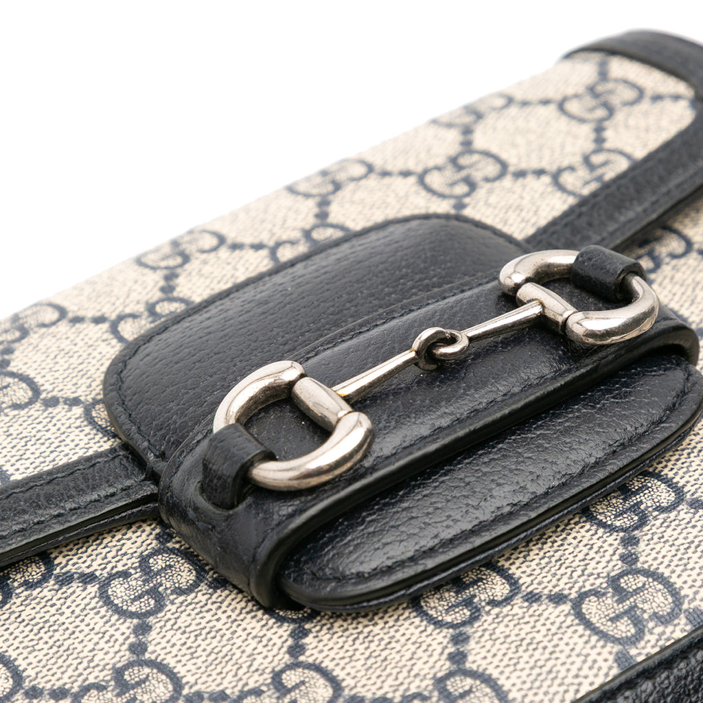 Gucci Small GG Supreme Horsebit 1955 Crossbody