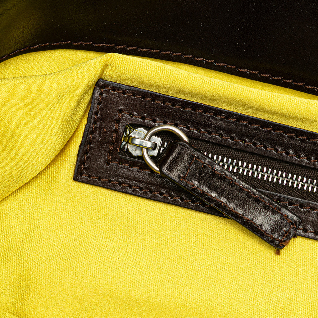 Fendi Zucca Canvas Flower Applique Tote