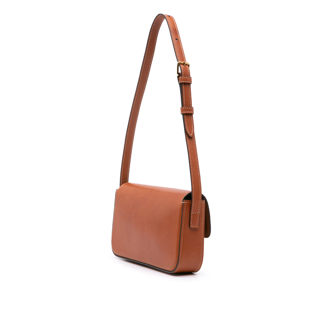 Celine Shiny Calfskin Claude Shoulder Bag