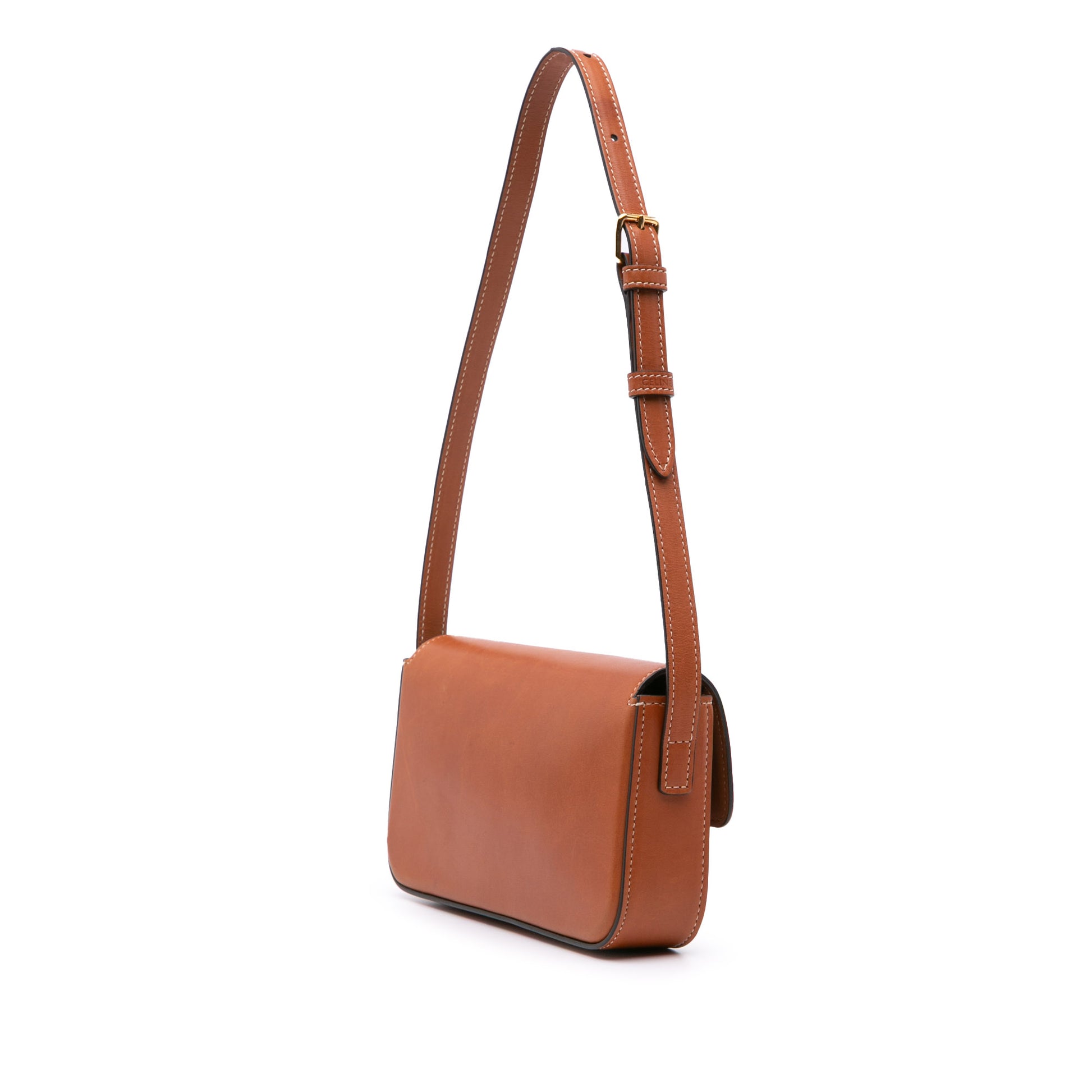 Celine Shiny Calfskin Claude Shoulder Bag