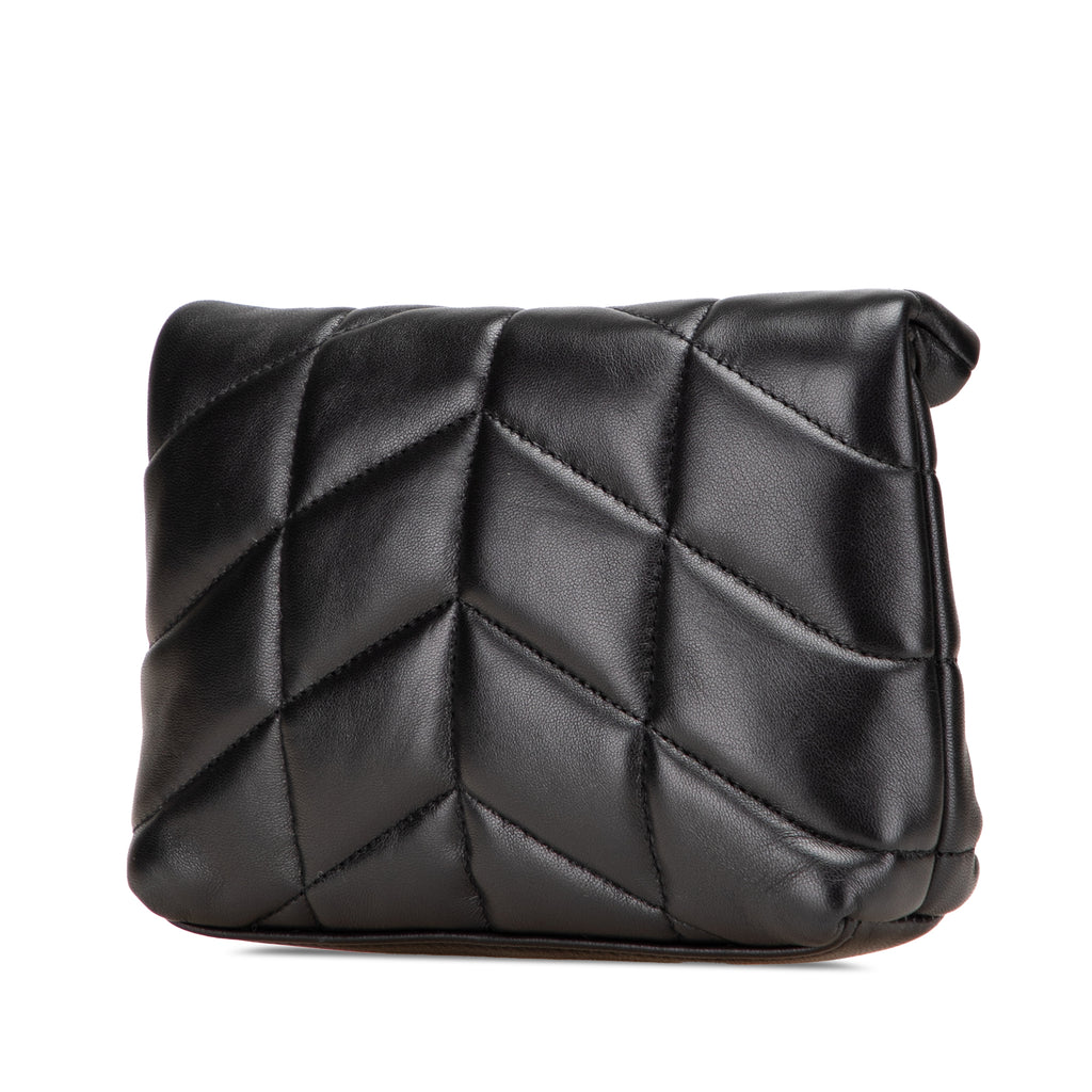 Saint Laurent Small Lambskin LouLou Puffer Clutch
