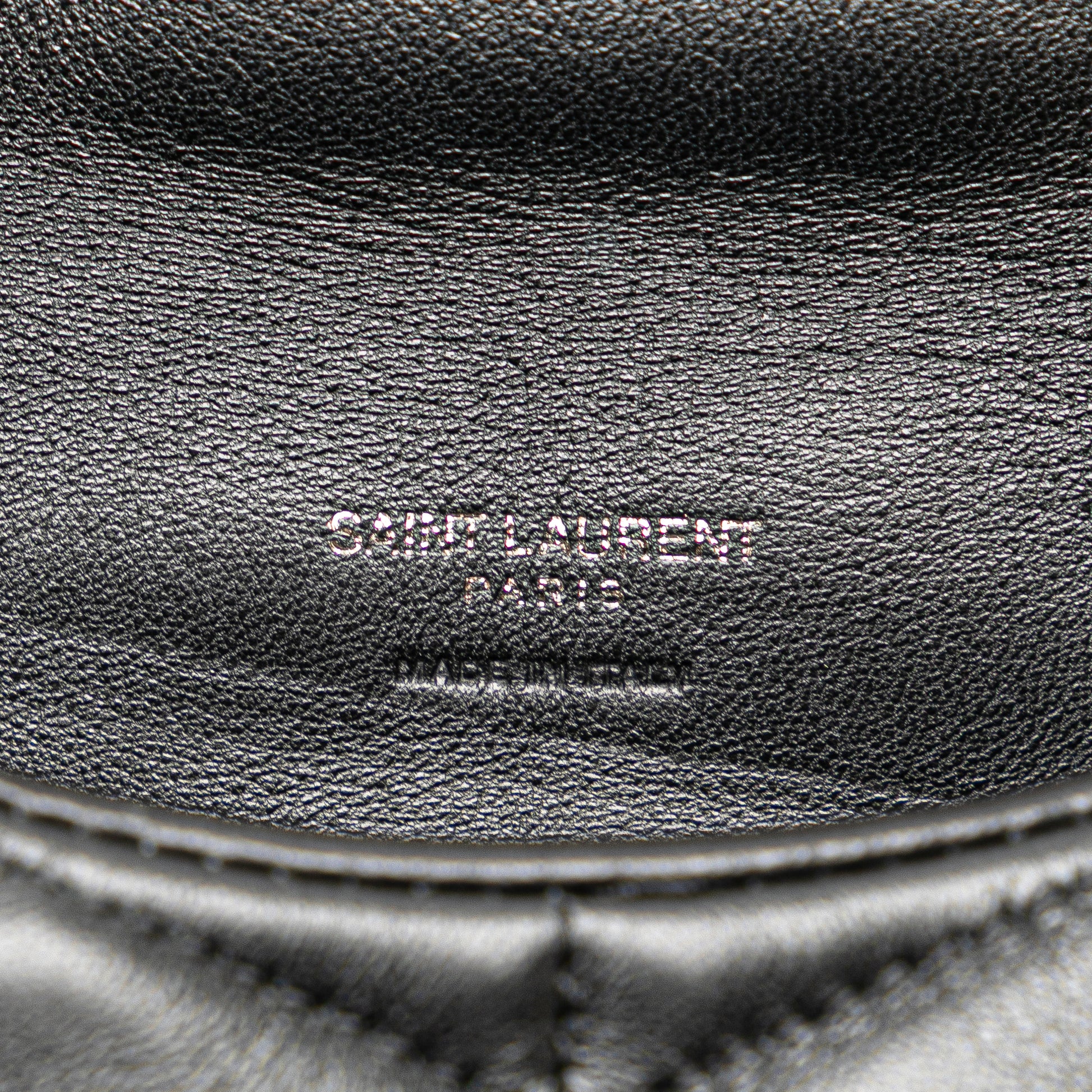 Saint Laurent Small Lambskin LouLou Puffer Clutch