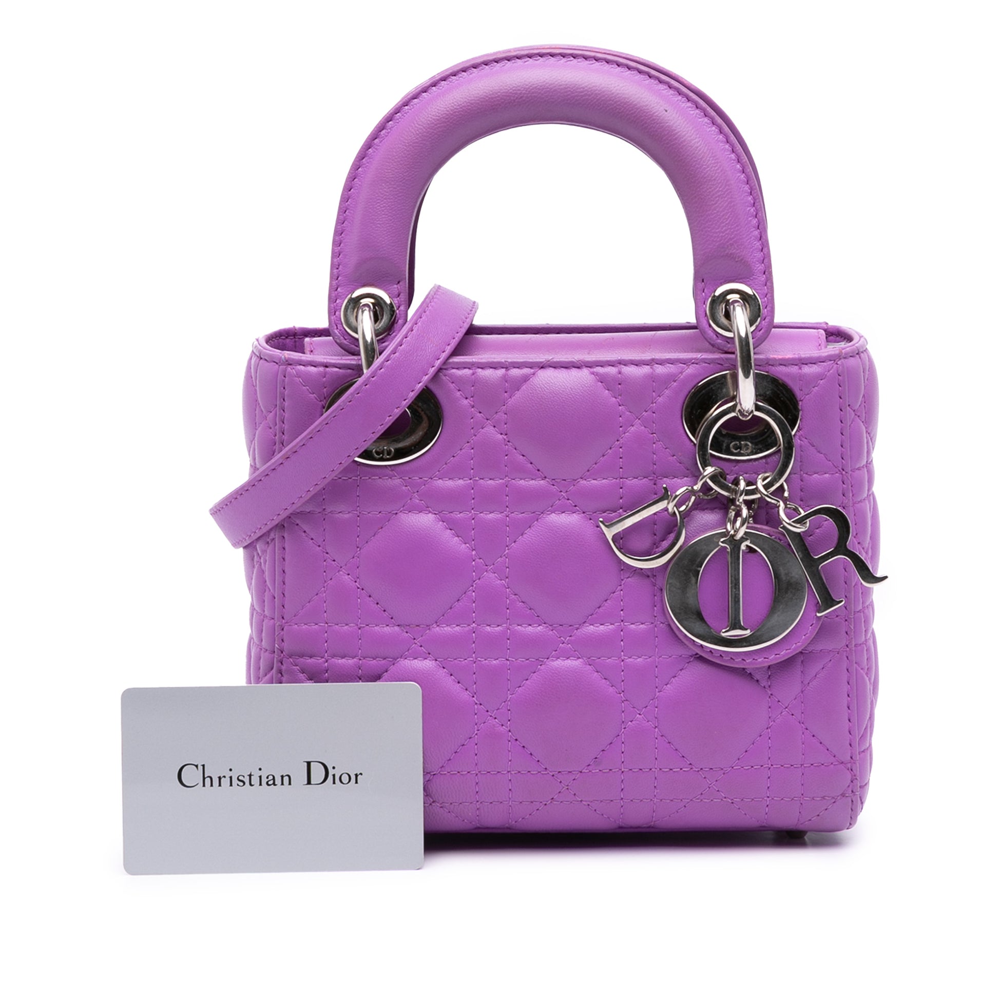 Dior Mini Lambskin Cannage Lady Dior