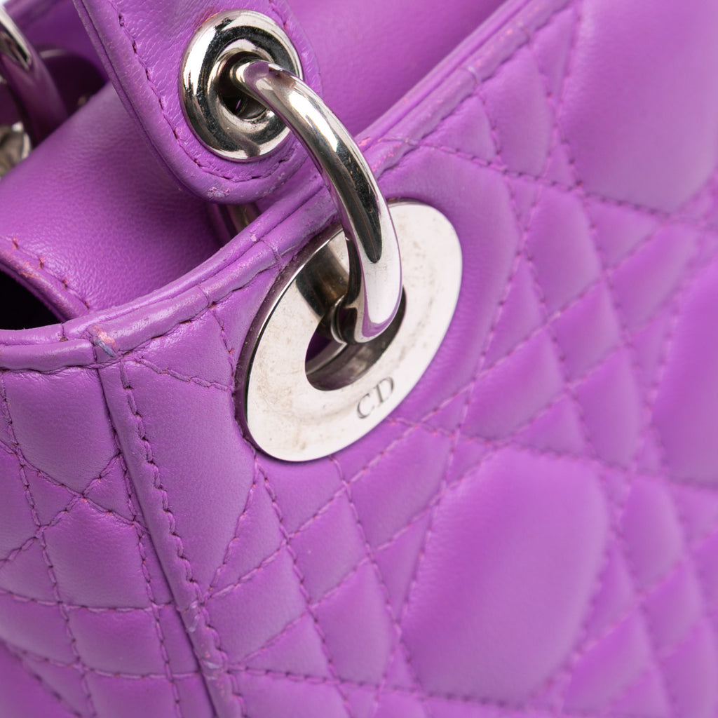 Dior Mini Lambskin Cannage Lady Dior