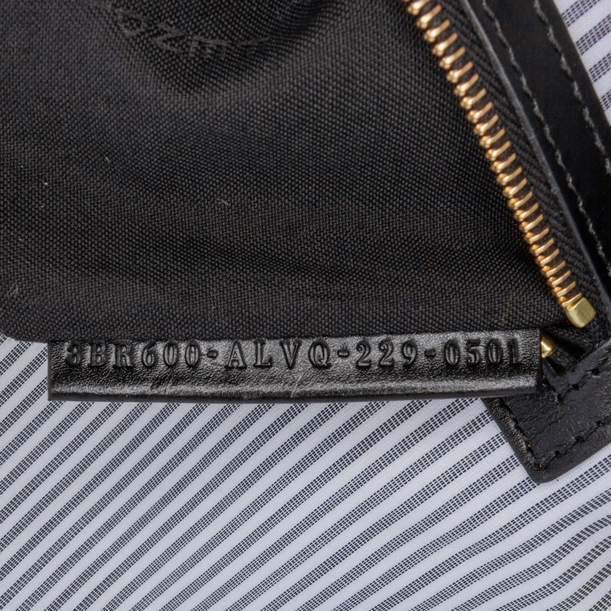 Fendi Striped Jersey Baguette Satchel