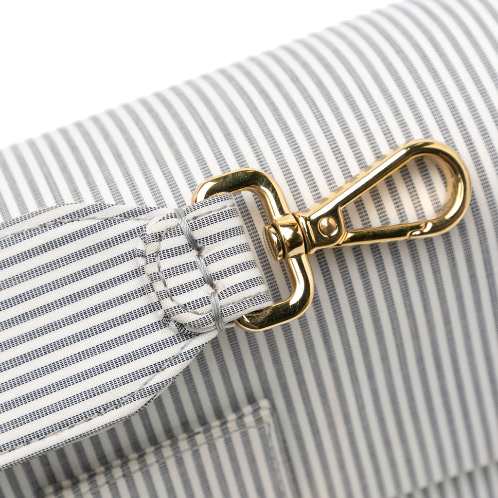 Fendi Striped Jersey Baguette Satchel