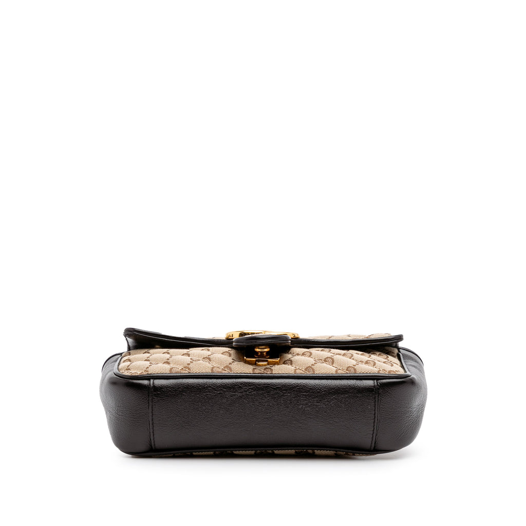 Gucci Mini GG Marmont Matelasse Canvas Flap Crossbody