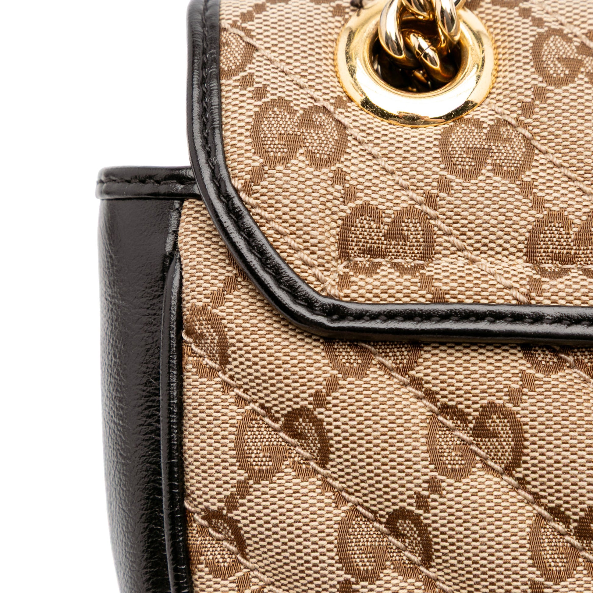 Gucci Mini GG Marmont Matelasse Canvas Flap Crossbody