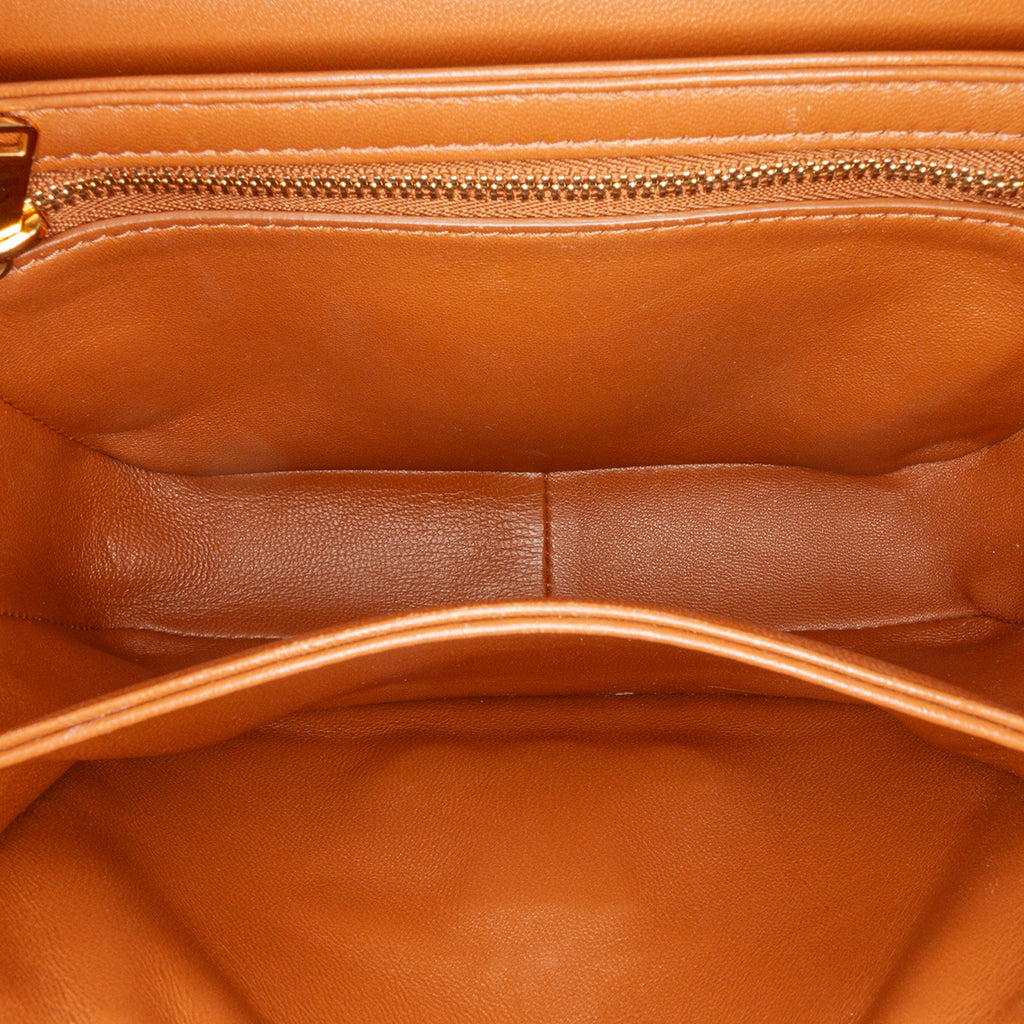 Celine Teen Triomphe Coated Canvas and Calfskin Triomphe Crossbody