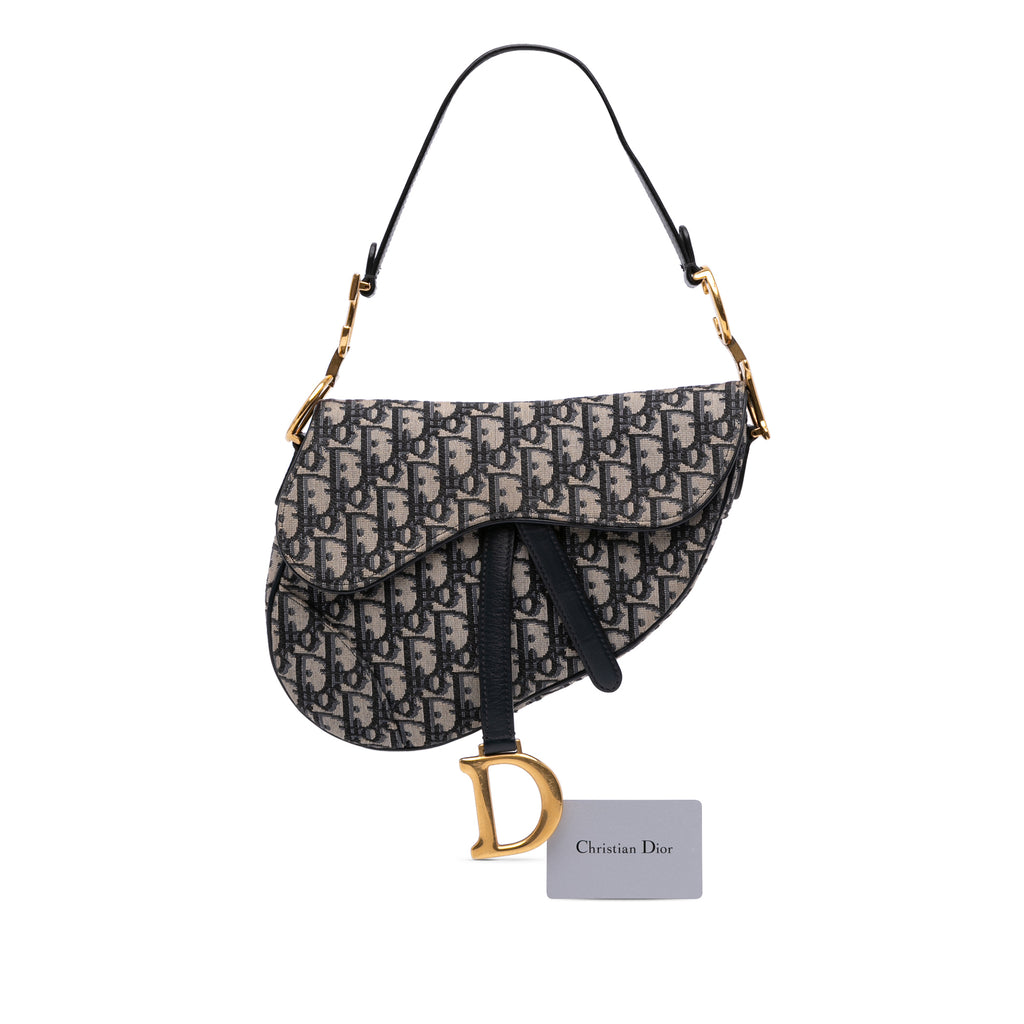 Dior Oblique Canvas Saddle Bag