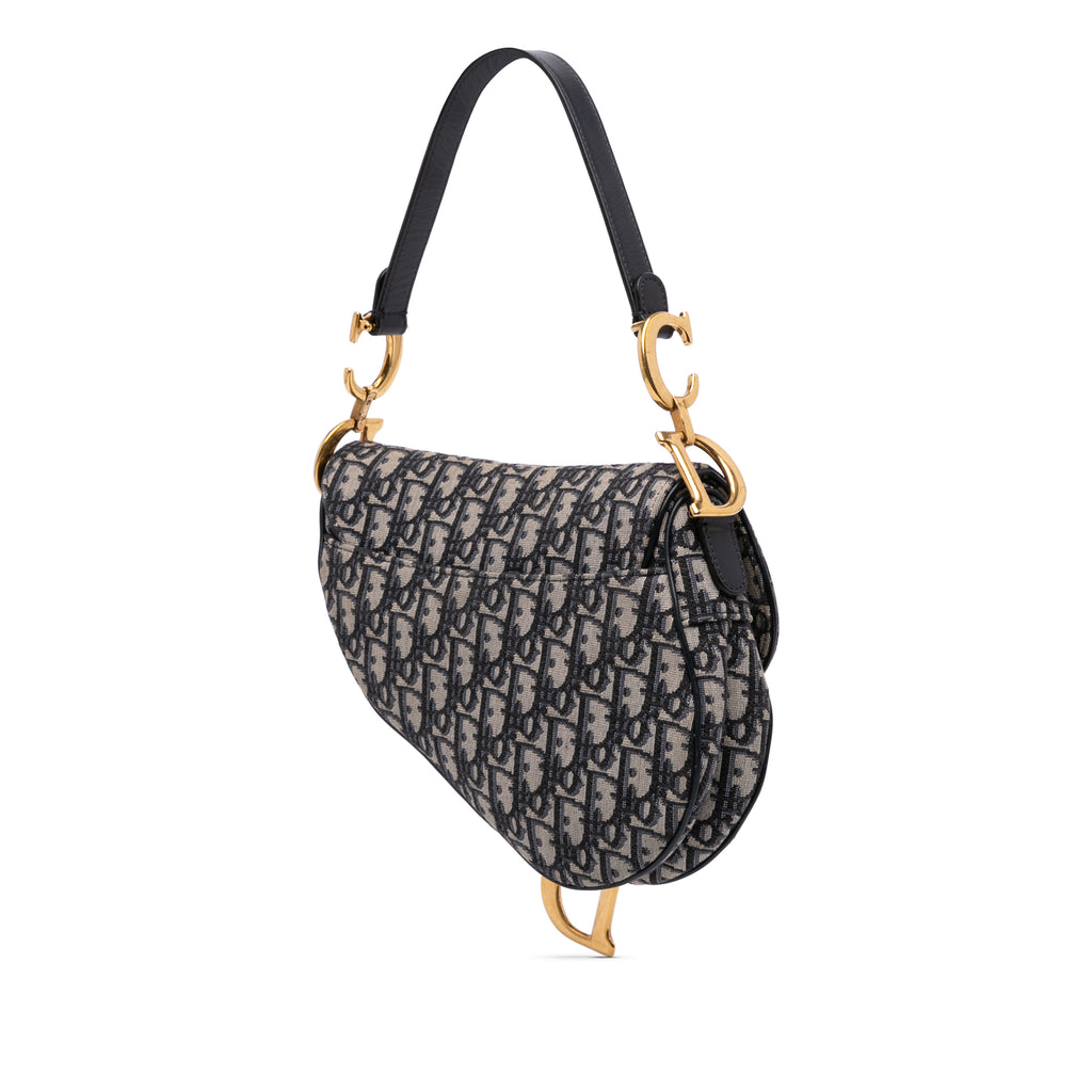 Dior Oblique Canvas Saddle Bag