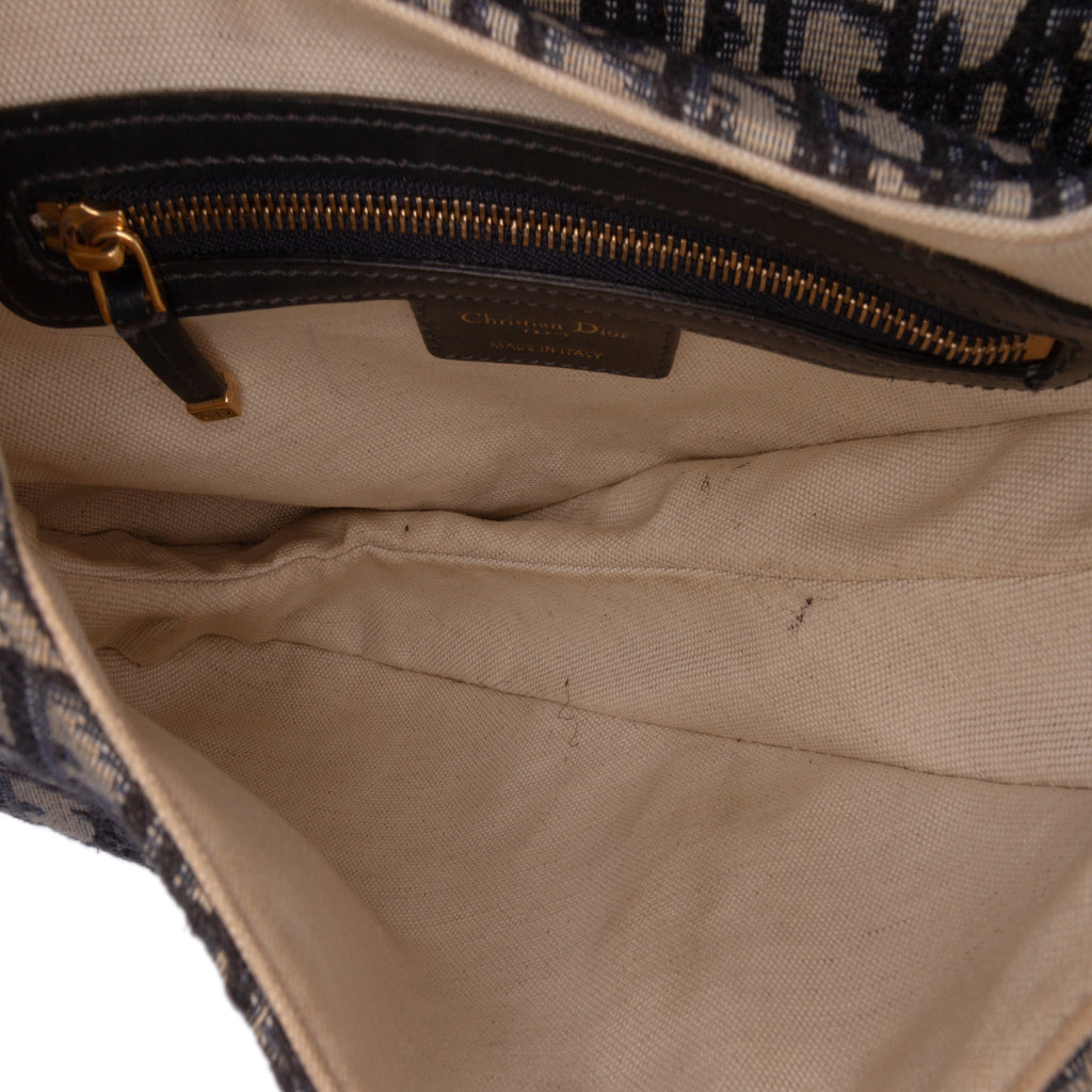 Dior Oblique Canvas Saddle Bag