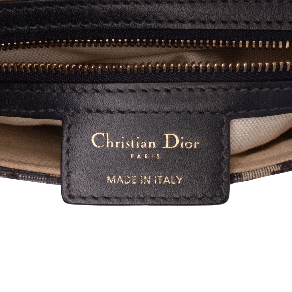 Dior Oblique Canvas Saddle Bag