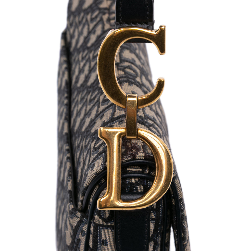 Dior Oblique Canvas Saddle Bag