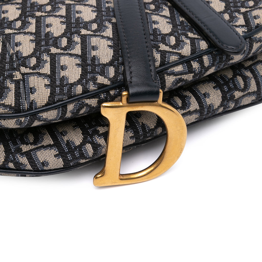 Dior Oblique Canvas Saddle Bag