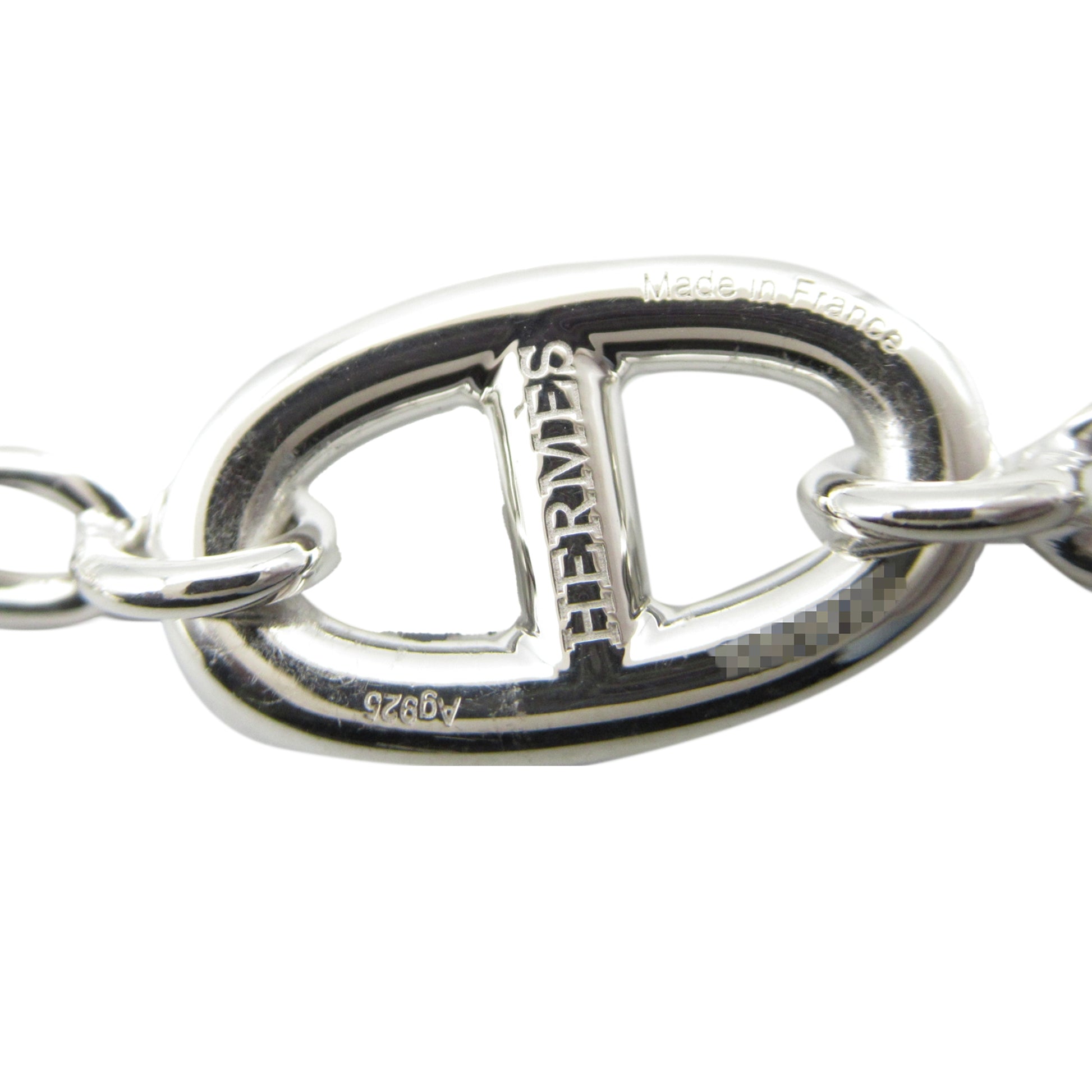 Hermès Sterling Silver Chain d'Ancre Farandole Necklace