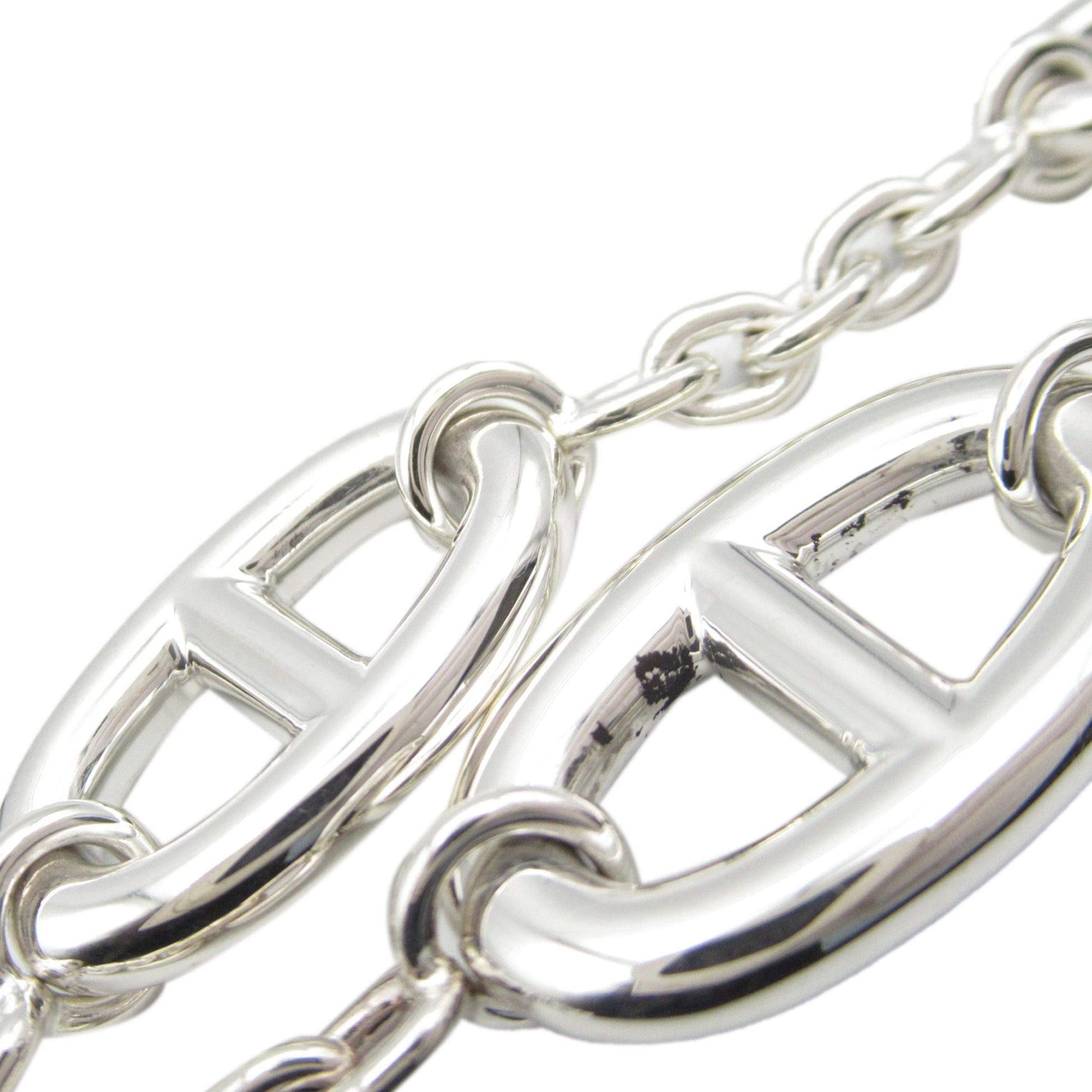 Hermès Sterling Silver Chain d'Ancre Farandole Necklace
