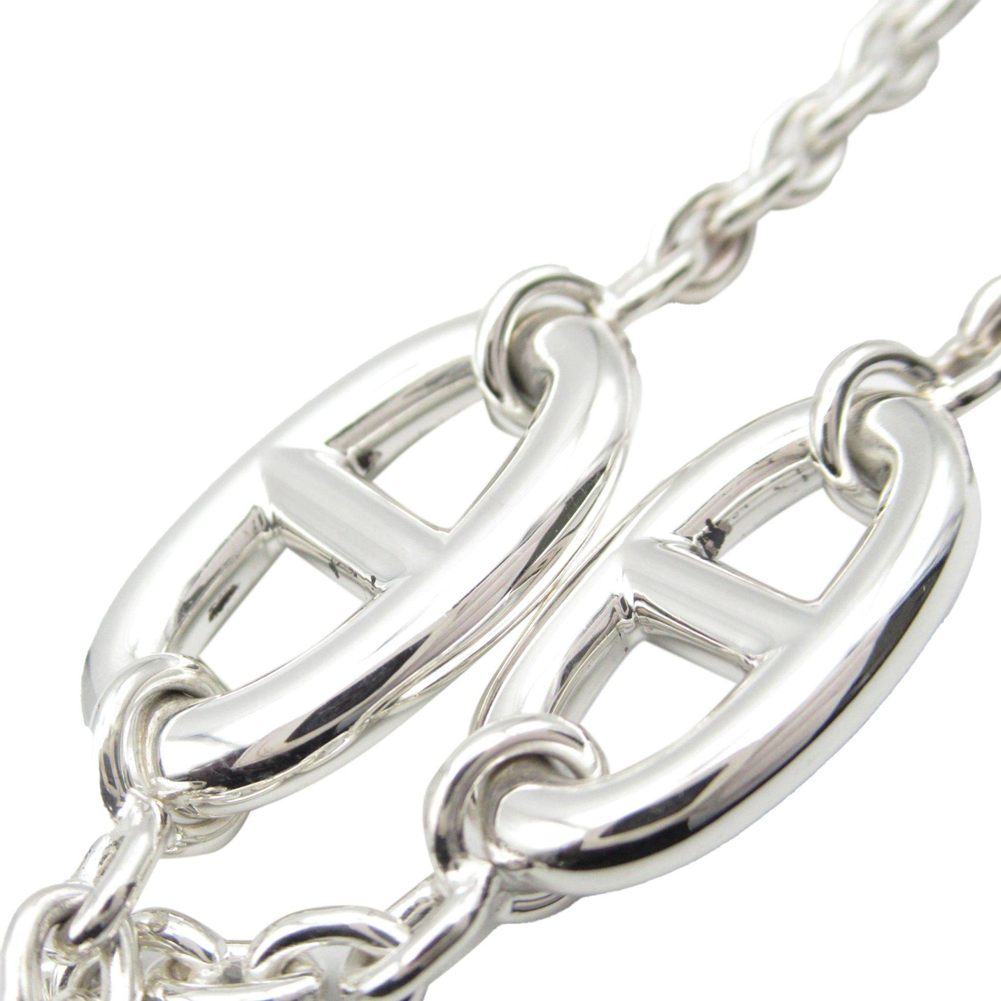 Hermès Sterling Silver Chain d'Ancre Farandole Necklace